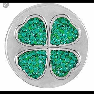 Snap Jewelry - Ginger Snaps Shamrock Sugar Snap SN32-29 Snap Jewelry - Ginger Snaps Shamrock Sugar Snap SN32-29
